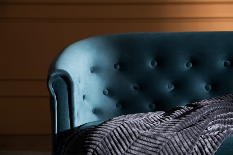 Dahlia Siss Sofa - Blågrøn Velour - Møbler - Sofaer - Howard sofa