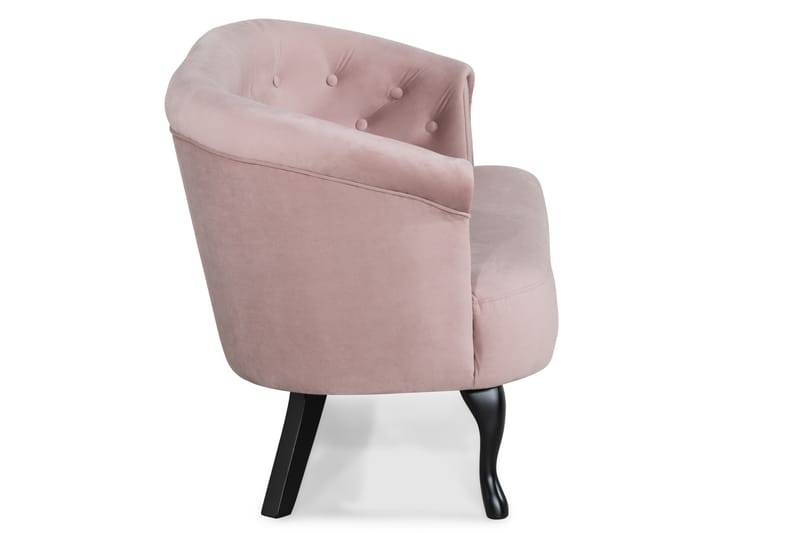 Dahlia Siss Sofa - Lys Rosa Velour - Møbler - Sofaer - Howard sofa