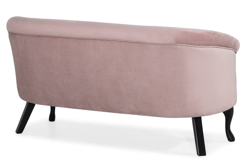 Dahlia Siss Sofa - Lys Rosa Velour - Møbler - Sofaer - Howard sofa