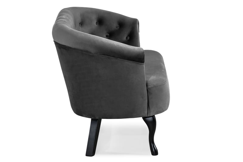 Dahlia Siss Sofa Velour - Mørkegrå - Møbler - Sofaer - Howard sofa