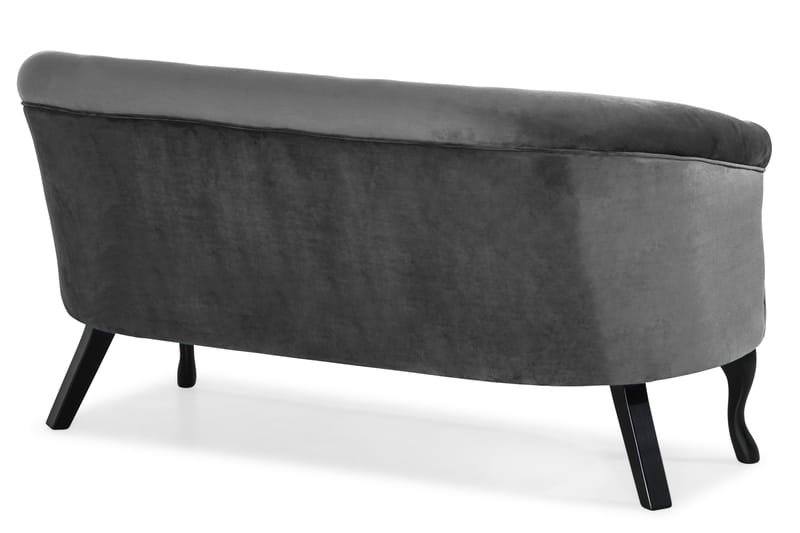 Dahlia Siss Sofa Velour - Mørkegrå - Møbler - Sofaer - Howard sofa
