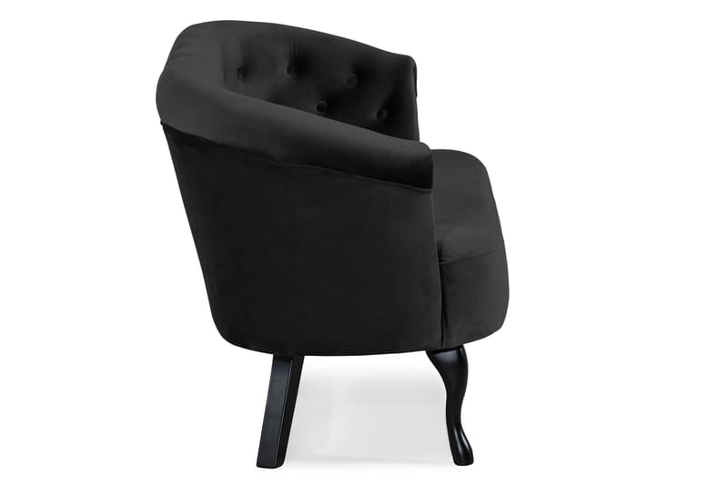 Dahlia Siss Sofa Velour - Sort - Møbler - Sofaer - Howard sofa