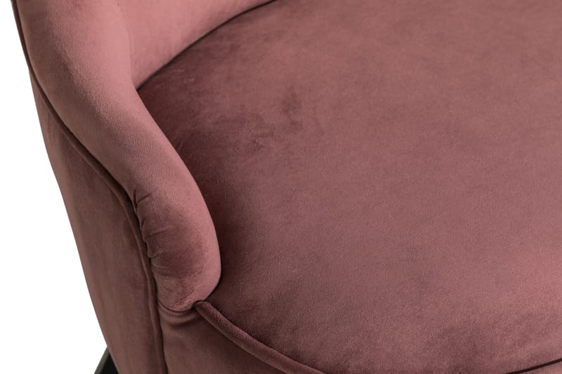 Dahlia Sofa - Rustlyserød Velour - Howard sofa - Velour sofaer - 2 personers sofa