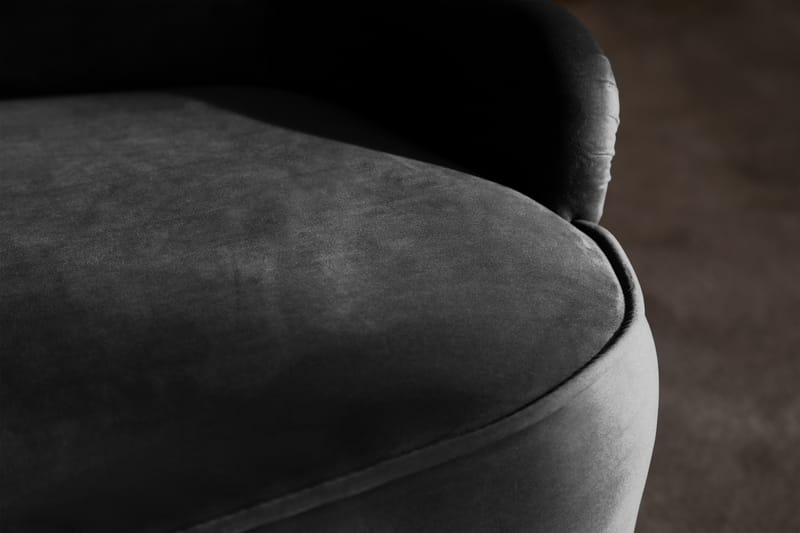 Dahlia Sofa Velour - Mørkegrå - Møbler - Sofaer - Howard sofa