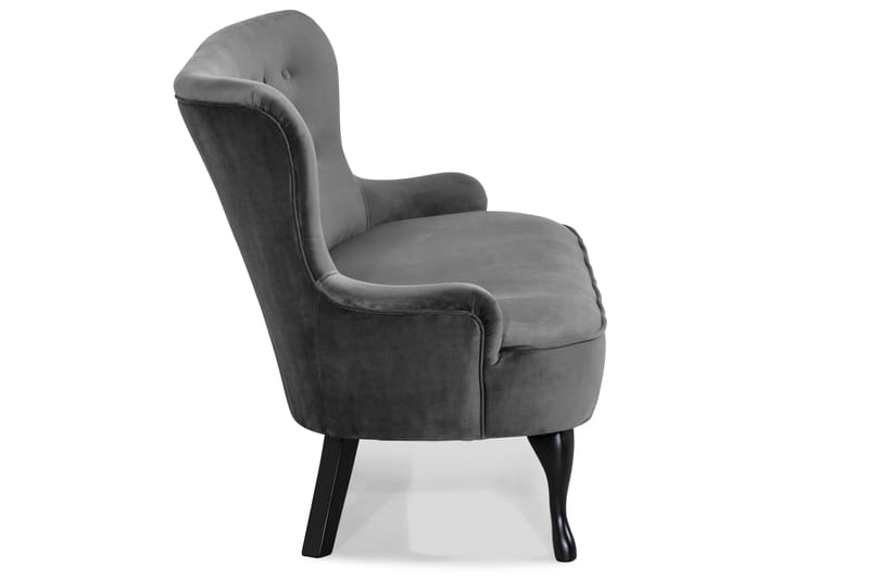 Dahlia Sofa Velour - Mørkegrå - Møbler - Sofaer - Howard sofa