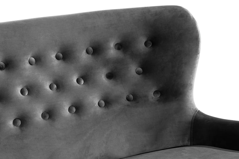 Dahlia Sofa Velour - Mørkegrå - Møbler - Sofaer - Howard sofa