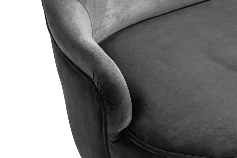 Dahlia Sofa Velour - Mørkegrå - Møbler - Sofaer - Howard sofa