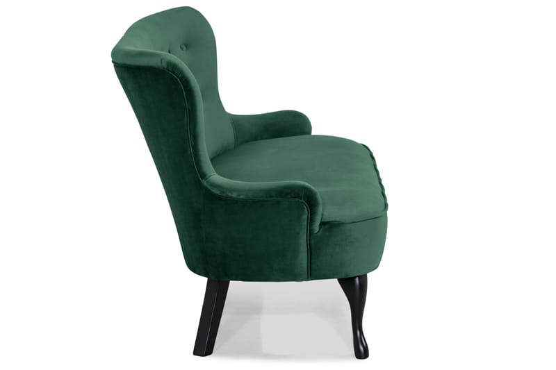 Dahlia Sofa Velour - Mørkegrøn - Møbler - Sofaer - Howard sofa
