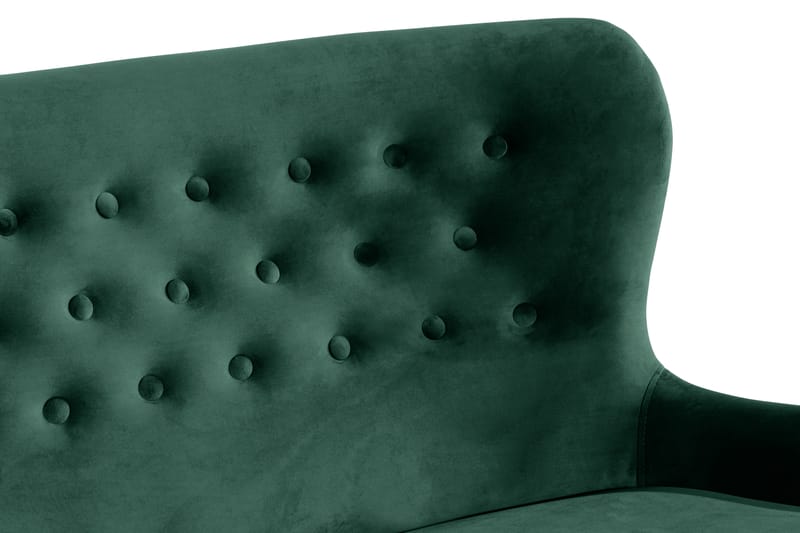 Dahlia Sofa Velour - Mørkegrøn - Møbler - Sofaer - Howard sofa
