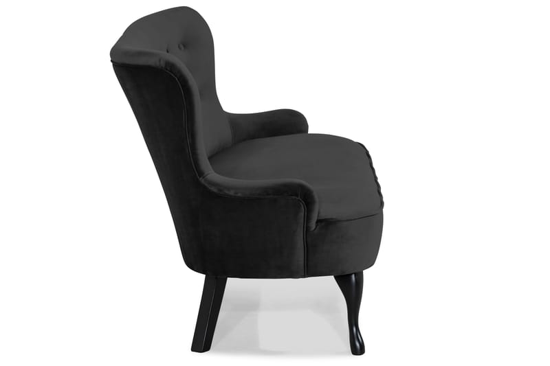 Dahlia Sofa Velour - Sort - Møbler - Sofaer - Howard sofa