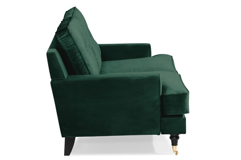 Dalby 2-personers Sofa Velour - Mørkegrøn - Howard sofa - Velour sofaer - 2 personers sofa