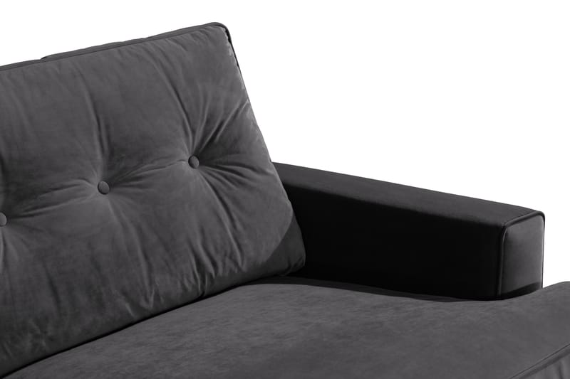 Dalby 3-personers Sofa Velour - Mørkegrå - Howard sofa - Velour sofaer - 3 personers sofa