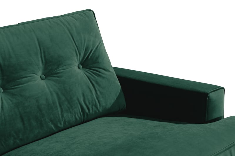 Dalby 3-personers Sofa Velour - Mørkegrøn - Howard sofa - Velour sofaer - 3 personers sofa