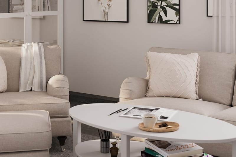 Howard Classic 2-personers Svunget Stofsofa - Beige - Møbler - Sofaer - Howard sofa