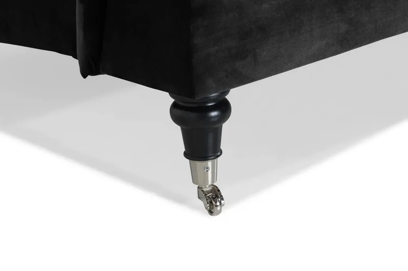 Howard Classic 2-personers Svunget Fløjlssofa - Sort - Møbler - Sofaer - Howard sofa