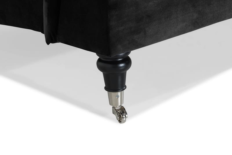 Howard Classic 2-personers Svunget Fløjlssofa - Sort - Møbler - Sofaer - Howard sofa