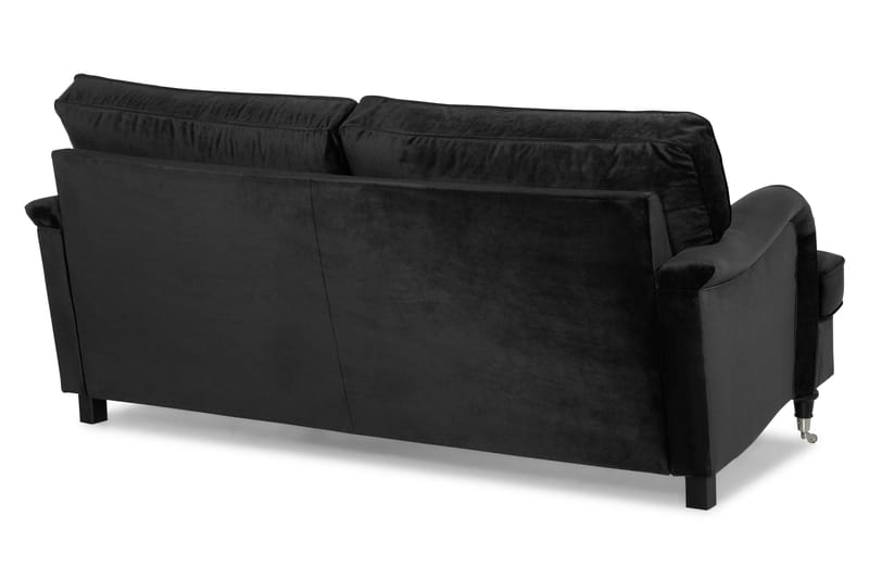 Howard Classic 2-personers Svunget Fløjlssofa - Sort - Møbler - Sofaer - Howard sofa