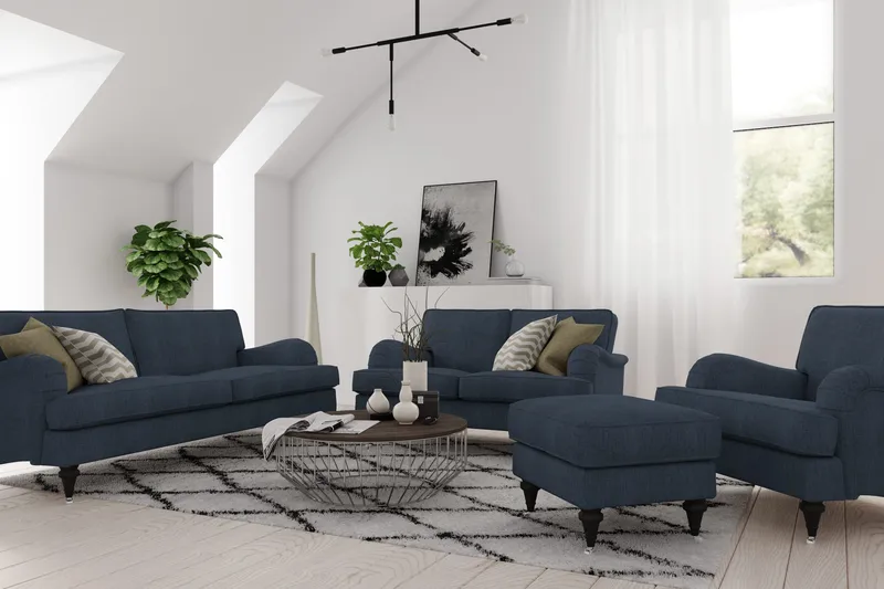 Howard Classic 2-personers Stofsofa - Blå - Møbler - Sofaer - Howard sofa