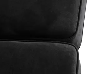 Howard Classic 2-personers Svunget Fløjlssofa - Sort - Møbler - Sofaer - Howard sofa