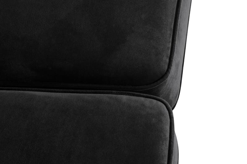 Howard Classic 2-personers Svunget Fløjlssofa - Sort - Møbler - Sofaer - Howard sofa