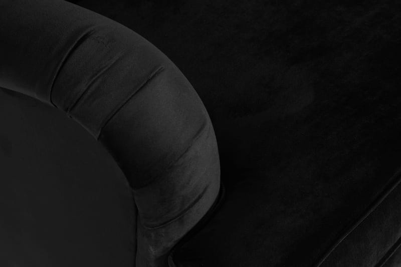 Howard Classic 2-personers Svunget Fløjlssofa - Sort - Møbler - Sofaer - Howard sofa