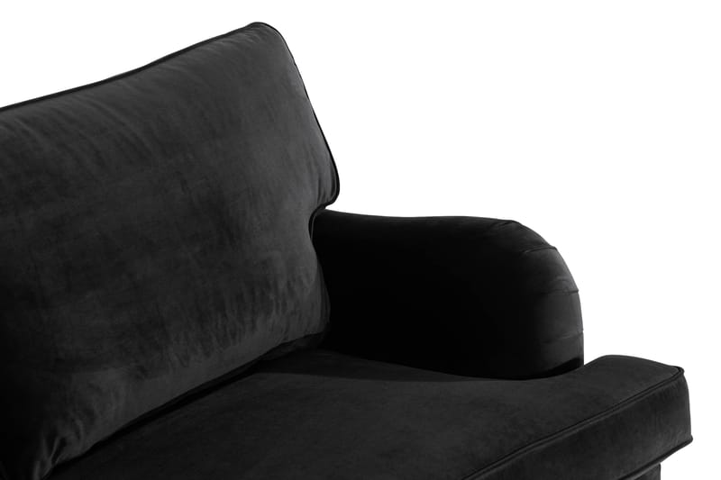 Howard Classic 2-personers Svunget Fløjlssofa - Sort - Møbler - Sofaer - Howard sofa