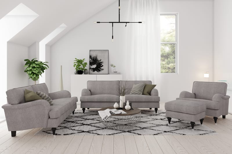 Howard Classic 3,5-Pers. Sofa - Grå/Brun - Howard sofa - 3 personers sofa