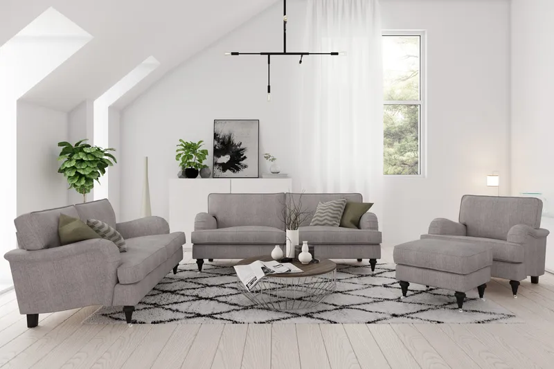 Howard Classic 3-personers Stofsofa - Beige / Grå - Møbler - Sofaer - Howard sofa