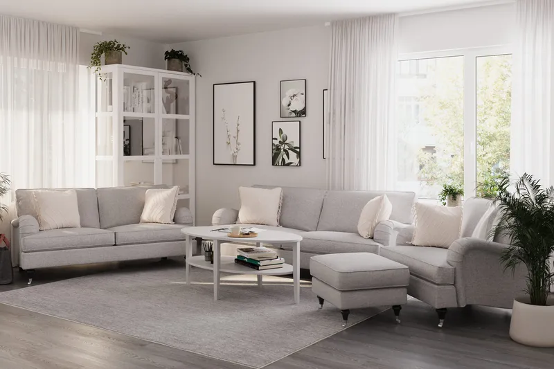 Howard Classic 3-personers Stofsofa - Grå - Møbler - Sofaer - Howard sofa