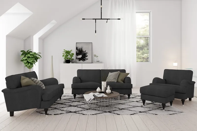 Howard Classic 3-personers Stofsofa - Antracit - Møbler - Sofaer - Howard sofa