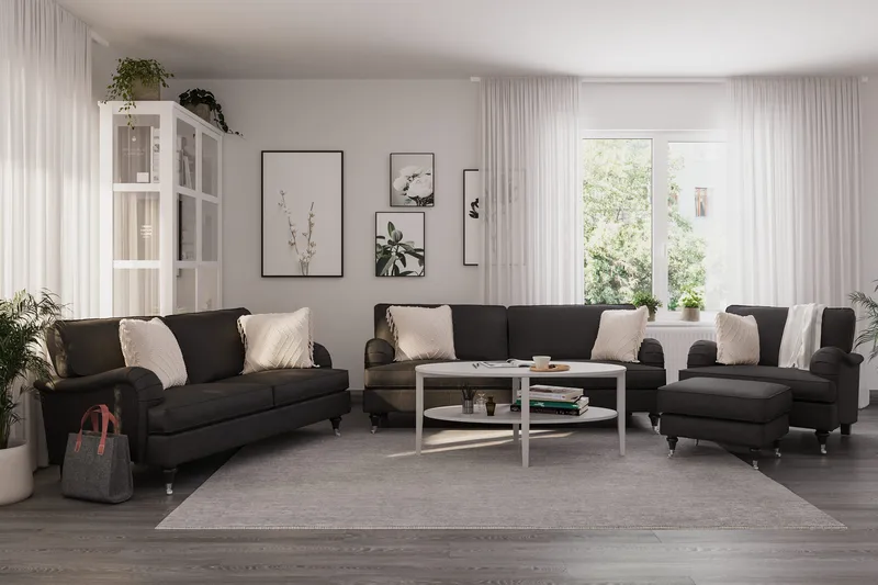 Howard Classic 3-personers Stofsofa - Mørkegrå - Møbler - Sofaer - Howard sofa