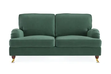 Howard Lyx 2-personers Fløjlssofa - Mørkegrøn - Møbler - Sofaer - Howard sofa
