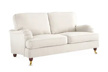 Howard Lyx 2-personers Fløjlssofa - Cremehvid - Møbler - Sofaer - Howard sofa