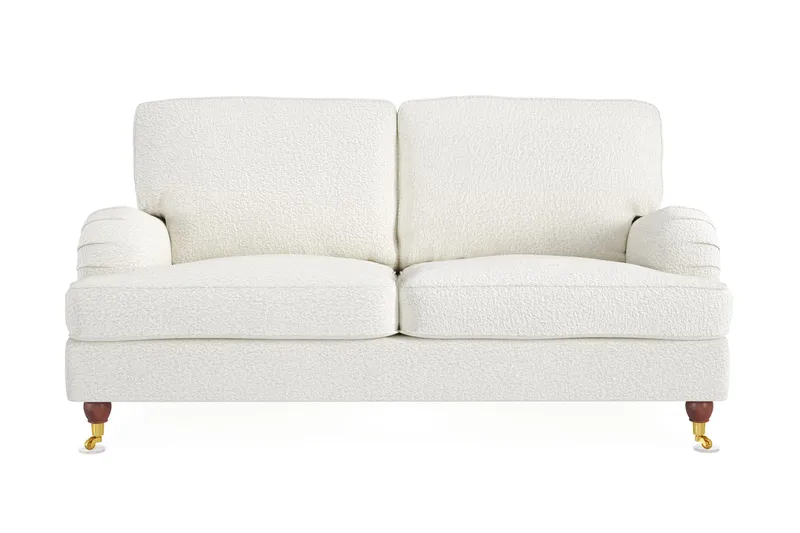 Howard Lyx 2-personers Sofa i Bouclé, Hvid