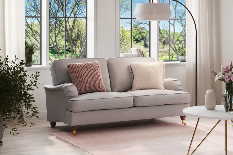 Howard Lyx 2-personers Stofsofa - Lysegrå - Møbler - Sofaer - Howard sofa