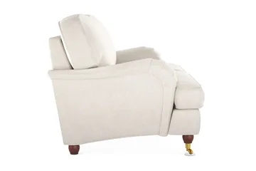 Howard Lyx 2-personers Fløjlssofa - Cremehvid - Møbler - Sofaer - Howard sofa