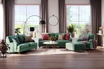 Howard Lyx 2-personers Fløjlssofa - Mørkegrøn - Møbler - Sofaer - Howard sofa
