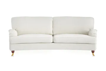 Howard Lyx 3-personers Svunget Sofa i Bouclé - Hvid - Møbler - Sofaer - Howard sofa