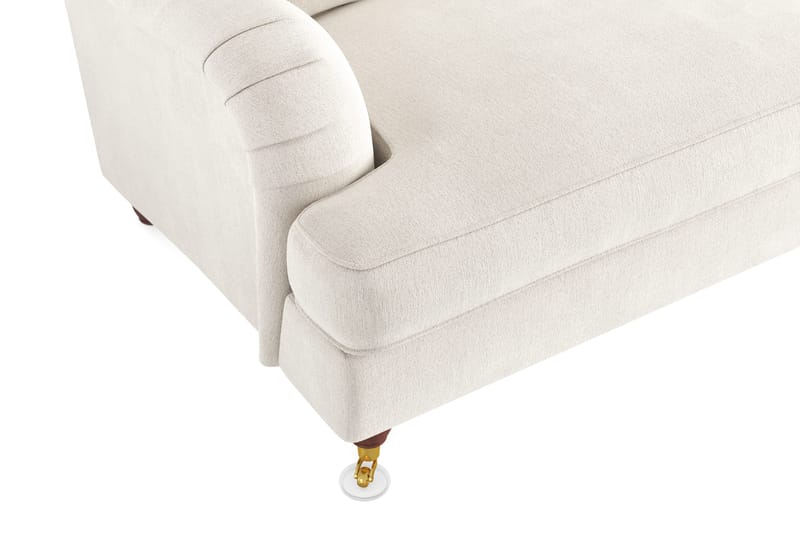 Howard Lyx 3-personers Fløjlssofa - Cremehvid - Møbler - Sofaer - Howard sofa