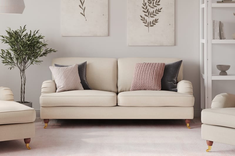 Howard Lyx 3-personers Stofsofa - Beige - Møbler - Sofaer - Howard sofa