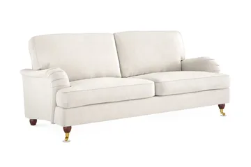 Howard Lyx 3-personers Fløjlssofa - Cremehvid - Møbler - Sofaer - Howard sofa