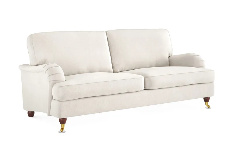 Howard Lyx 3-personers Fløjlssofa - Cremehvid - Møbler - Sofaer - Howard sofa