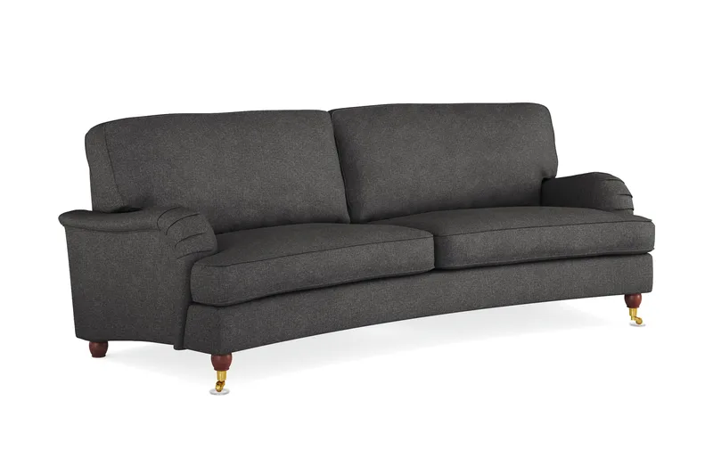 Howard Lyx 3-personers Svunget Stofsofa - Mørkegrå - Møbler - Sofaer - Howard sofa