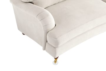 Howard Lyx 3-personers Svunget Fløjlssofa - Cremehvid - Møbler - Sofaer - Howard sofa