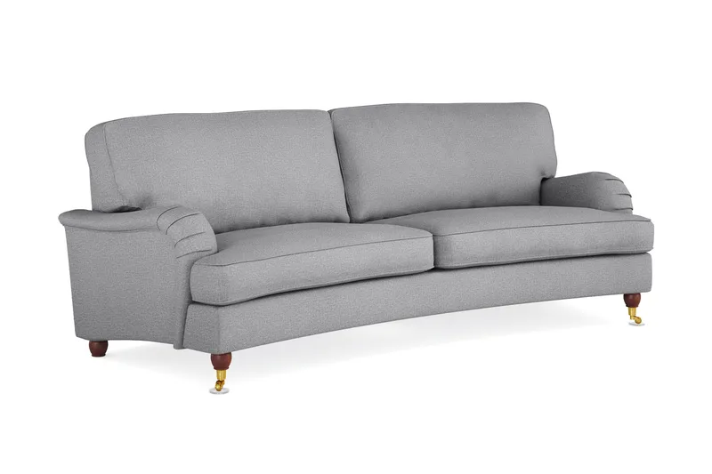 Howard Lyx 3-personers Svunget Stofsofa - Lysegrå - Møbler - Sofaer - Howard sofa
