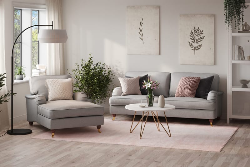 Howard Lyx 3-personers Stofsofa - Lysegrå - Møbler - Sofaer - Howard sofa
