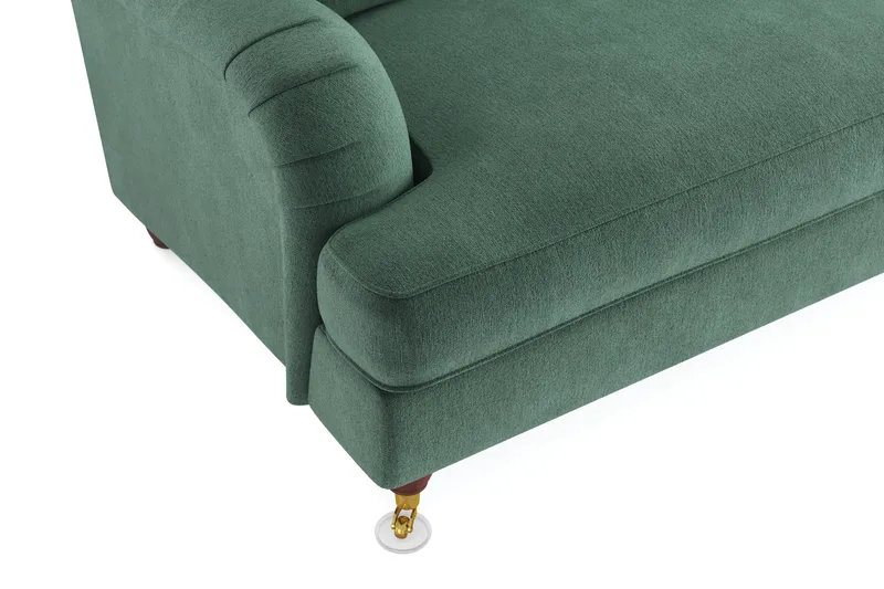 Howard Lyx 3-personers Fløjlssofa - Mørkegrøn - Møbler - Sofaer - Howard sofa