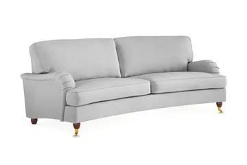 Howard Lyx 3-personers Svunget Stofsofa - Lysegrå - Møbler - Sofaer - Howard sofa