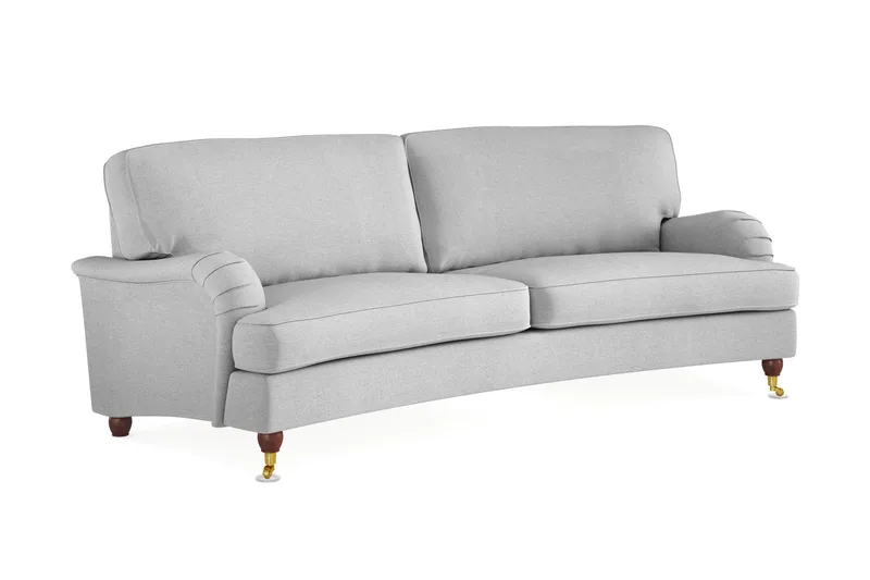 Howard Lyx 3-personers Svunget Stofsofa - Lysegrå - Møbler - Sofaer - Howard sofa