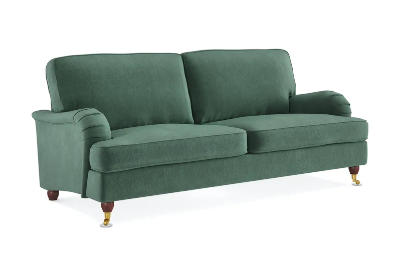 Howard Lyx 3-personers Fløjlssofa - Mørkegrøn - Møbler - Sofaer - Howard sofa